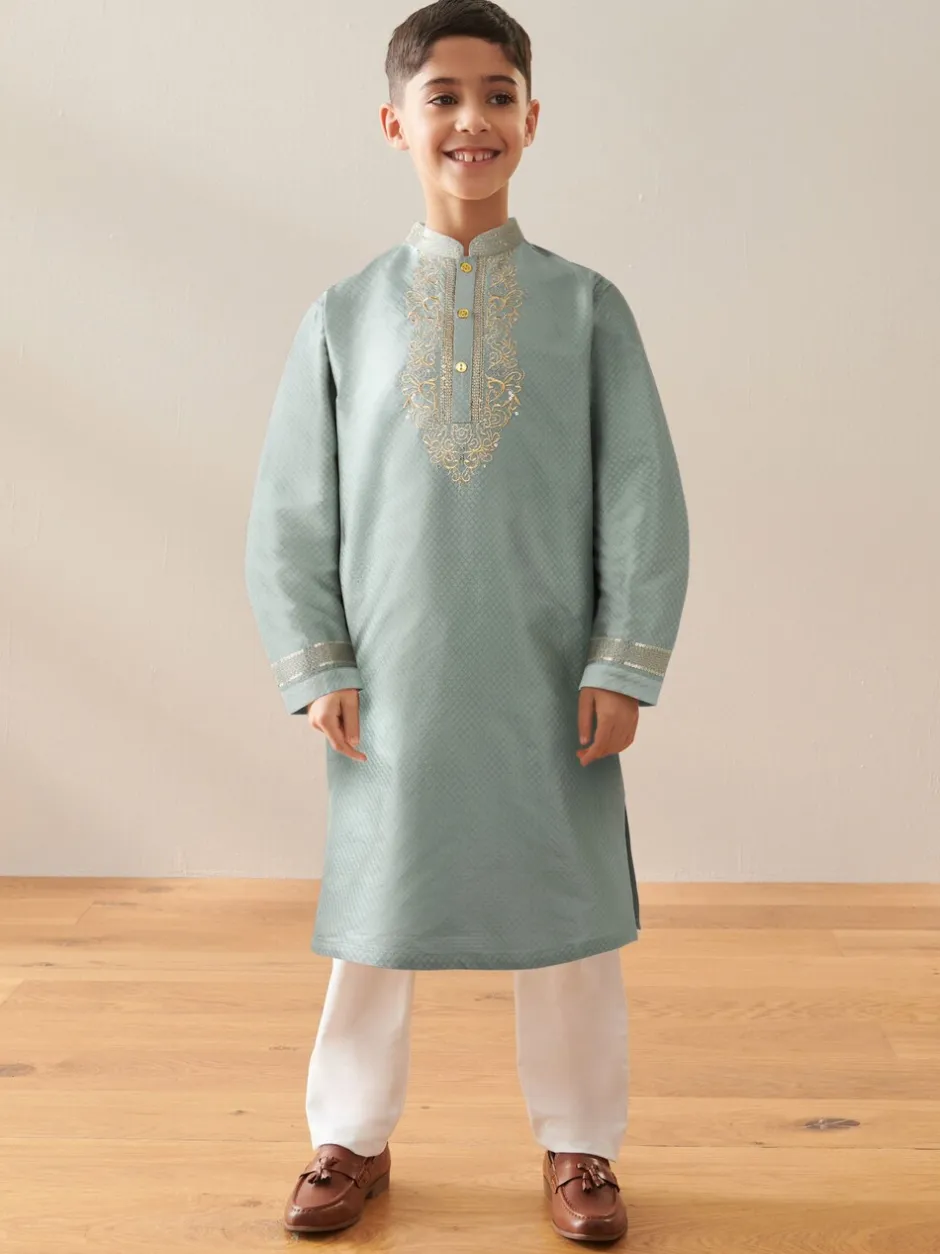 Kurtas|Shirts*Next Turqouise blauw - Eid Koerta (3mnd -16jr)