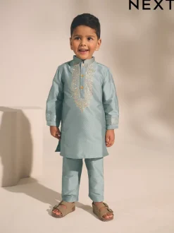 Kurtas|Shirts*Next Turqouise blauw - Eid Koerta (3mnd -16jr)