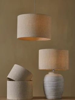 Lampenkappen|Verlichting*Next Tweed-achtige effen eenvoudig passende plafondlampenkap