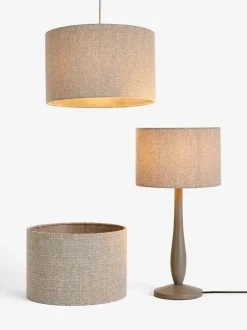 Lampenkappen|Verlichting|Next Tweed-achtige effen eenvoudig passende plafondlampenkap