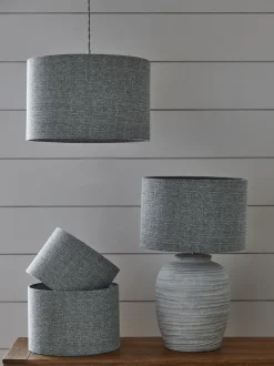Lampenkappen|Verlichting|Next Tweed-achtige effen eenvoudig passende plafondlampenkap