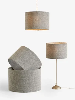 Lampenkappen|Verlichting|Next Tweed-achtige effen eenvoudig passende plafondlampenkap