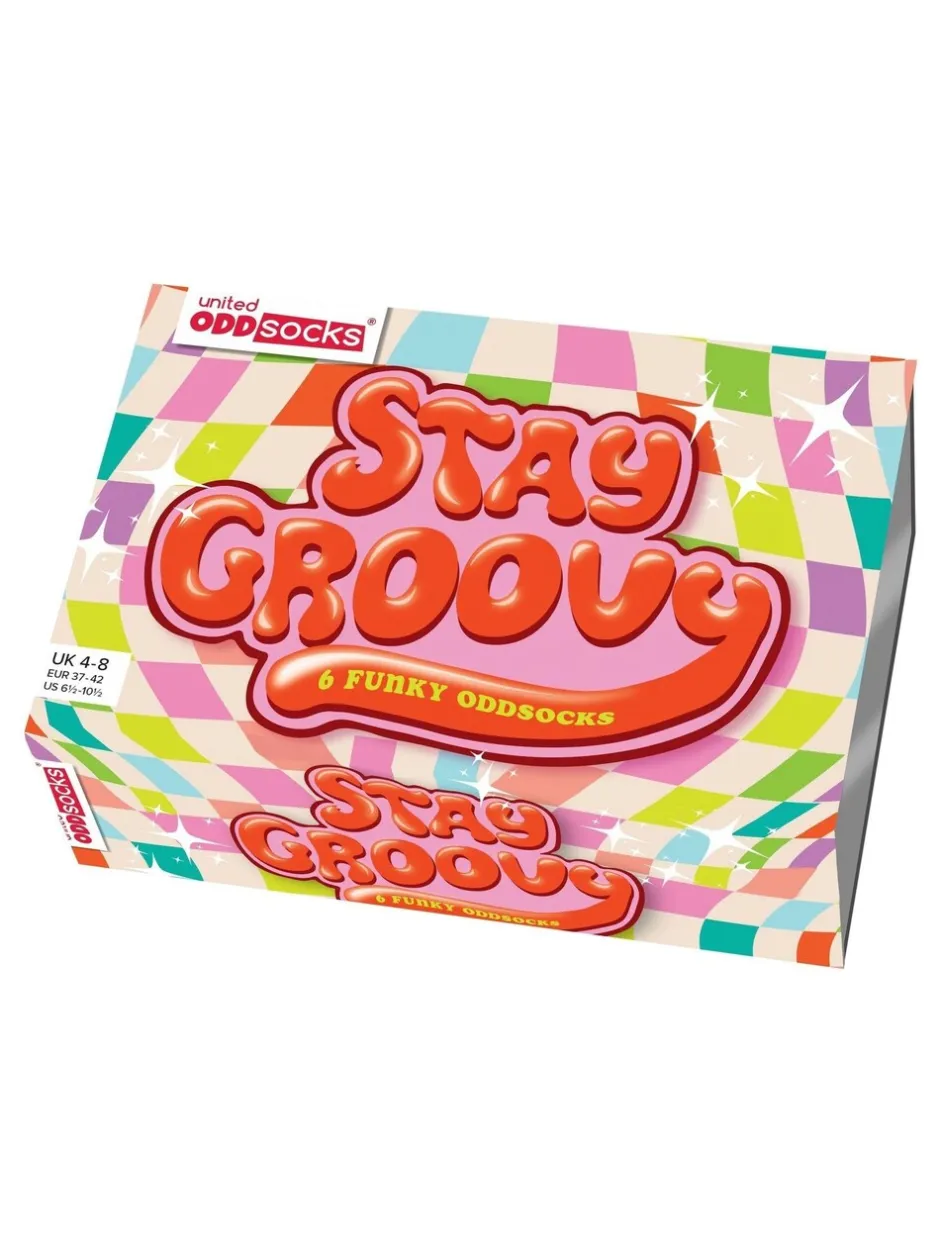 Sokken En Panty's*United Odd Socks Stay Groovy Socks 3 pack