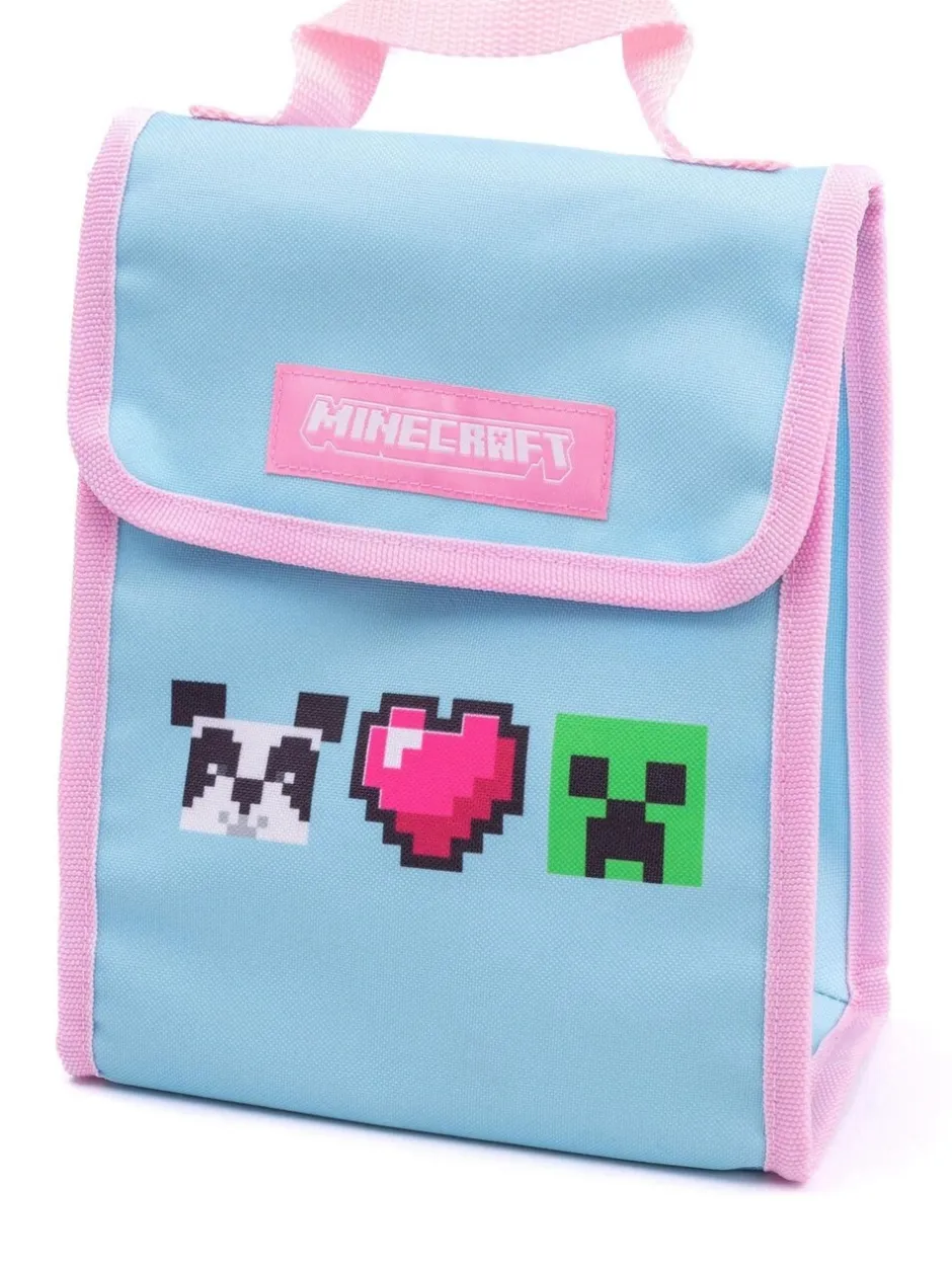 Tassen*Vanilla Underground - 4-delige rugzakset met Minecraft Creeper-print voor meisjes