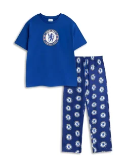 Pyjama's|Vanilla Underground Chelsea Short Sleeve Long Leg Pyjamas Set