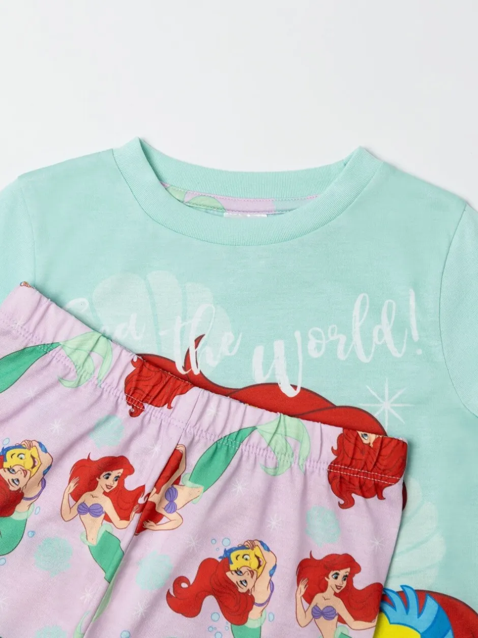 Nachtkleding En Pyjama's|Pyjama's*Vanilla Underground Disney The Little Mermaid Long Sleeve Long Leg Pyjamas Set