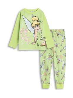 Nachtkleding En Pyjama's|Pyjama's|Vanilla Underground Disney Tinkerbell Long Sleeve Long Leg Pyjamas Set
