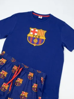 Pyjama's|Loungewear*Vanilla Underground FC Barcelon Short Sleeve Long Leg Pyjamas Set