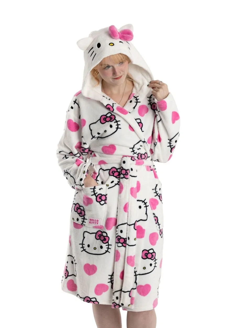 Badjassen|Vanilla Underground Hello Kitty Hooded Bath Robe