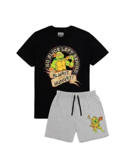 Pyjama's*Vanilla Underground Herenpyjama met ninjaschildpaddenprint