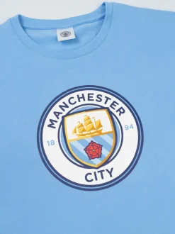Pyjama's|Vanilla Underground Manchester City Short Sleeve Long Leg Pyjamas Set