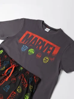Pyjama's|Vanilla Underground Marvel Avengers 100% Cotton Short Sleeve Long Leg Pyjamas Set