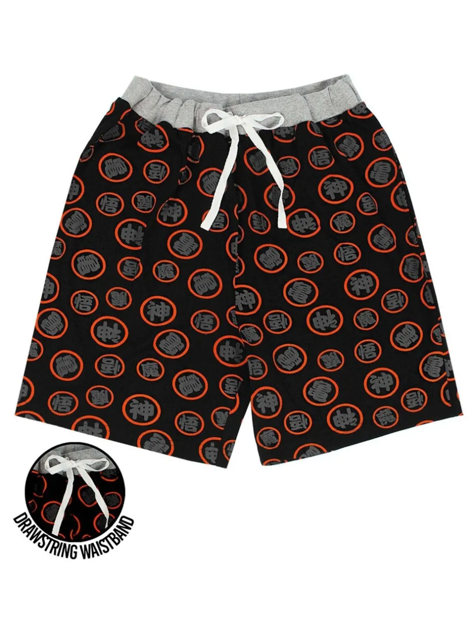 Pyjama's|Vanilla Underground Mens Dragon Ball Z Goku Short Sleeve Long Leg Pyjamas Set