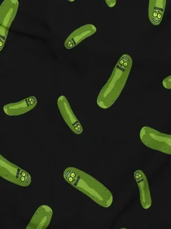 Badkleding|Vanilla Underground Mens Rick And Morty Black Swim Shorts