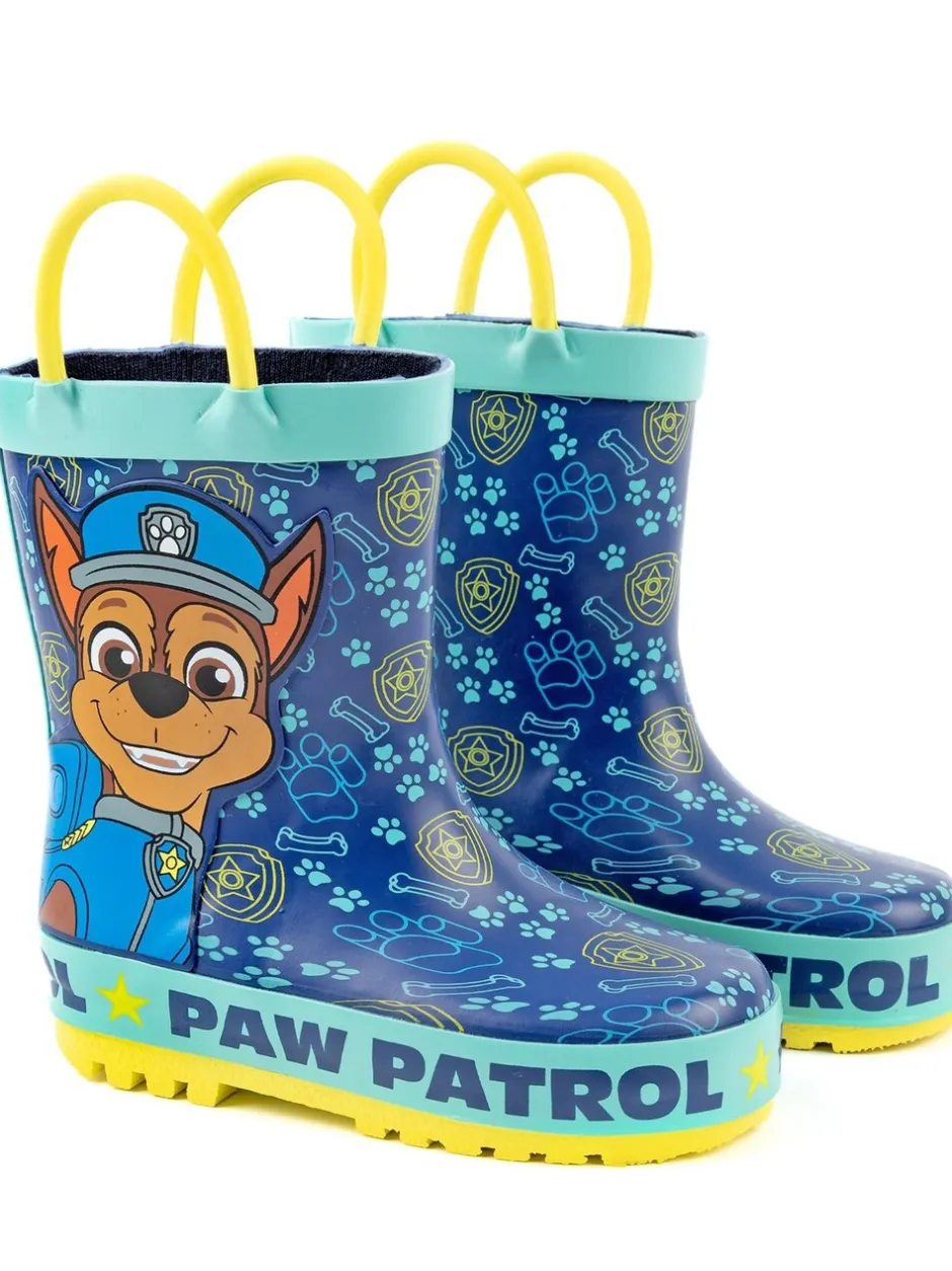Laarzen|Vanilla Underground Paw Patrol Boys Chase regenlaarzen met print en hendels