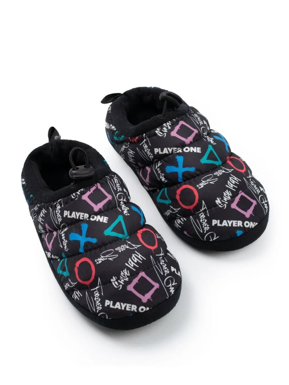 Pantoffels|Vanilla Underground PlayStation Controller Symbols Slippers