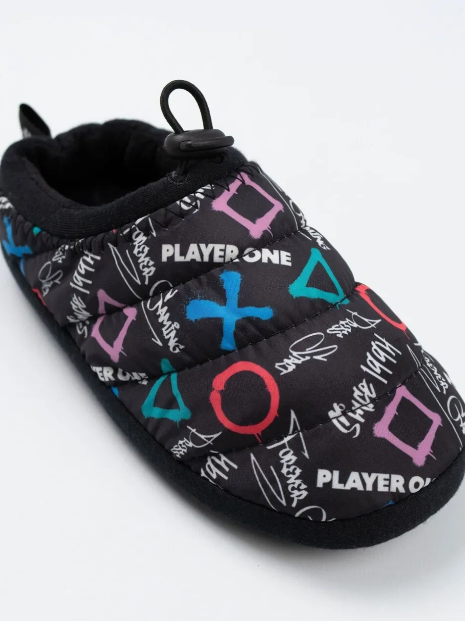 Pantoffels|Vanilla Underground PlayStation Controller Symbols Slippers