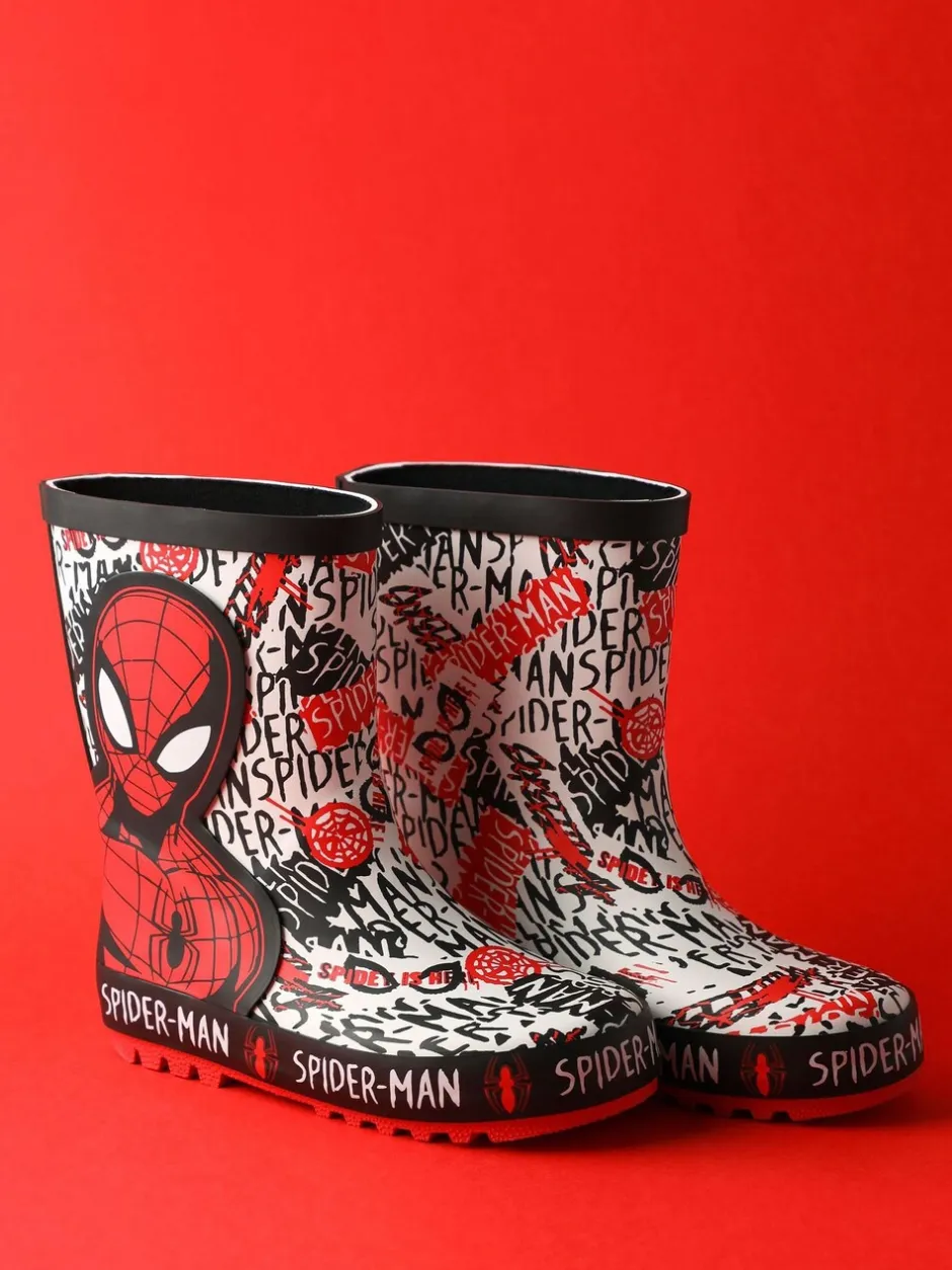 Laarzen*Vanilla Underground Spiderman Boys Wellies with Handles