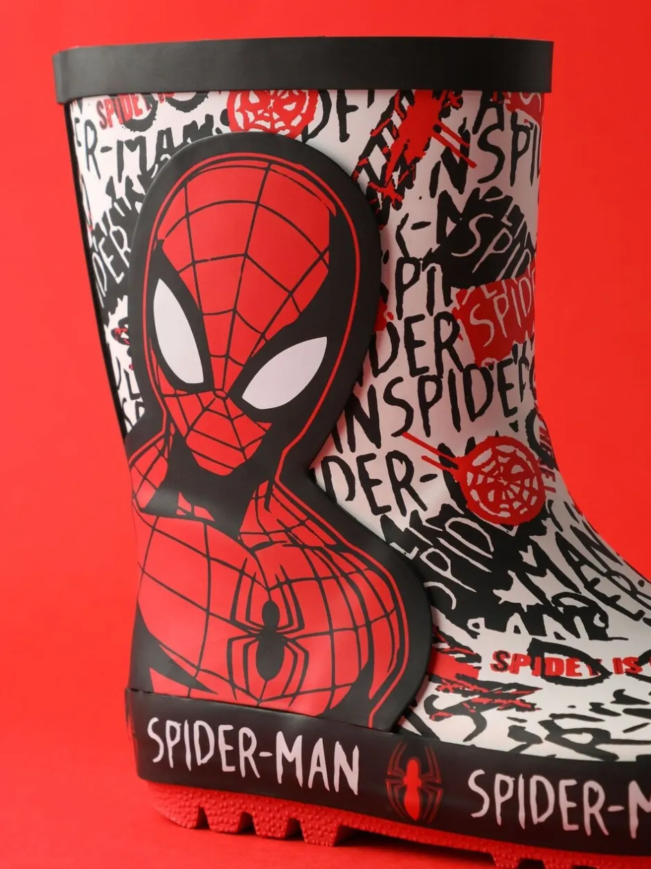Laarzen*Vanilla Underground Spiderman Boys Wellies with Handles