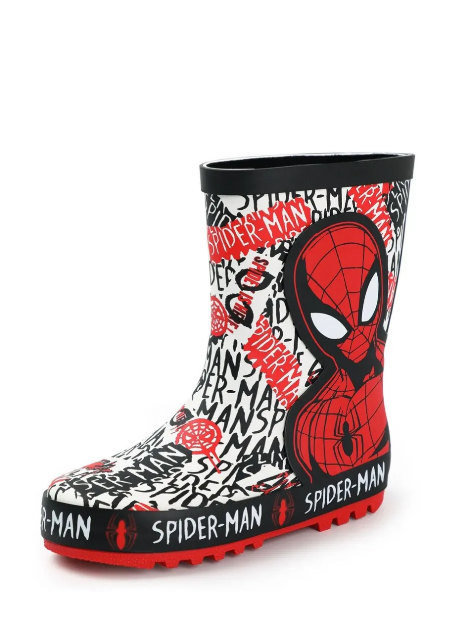 Laarzen*Vanilla Underground Spiderman Boys Wellies with Handles