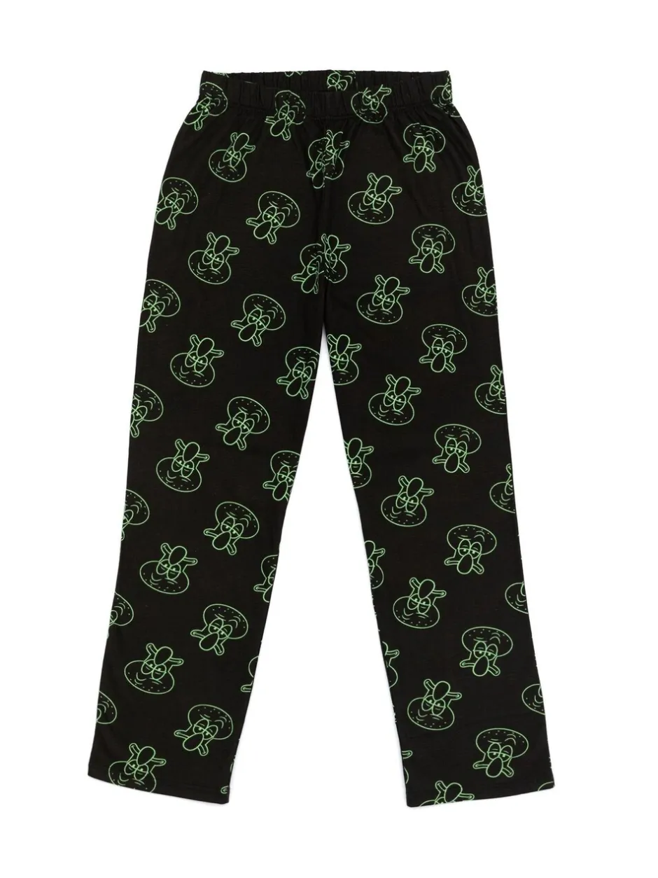 Loungewear|Pyjama's|Vanilla Underground SpongeBob SquarePants pyjama met korte mouwen en lange pijpen voor heren met licentie