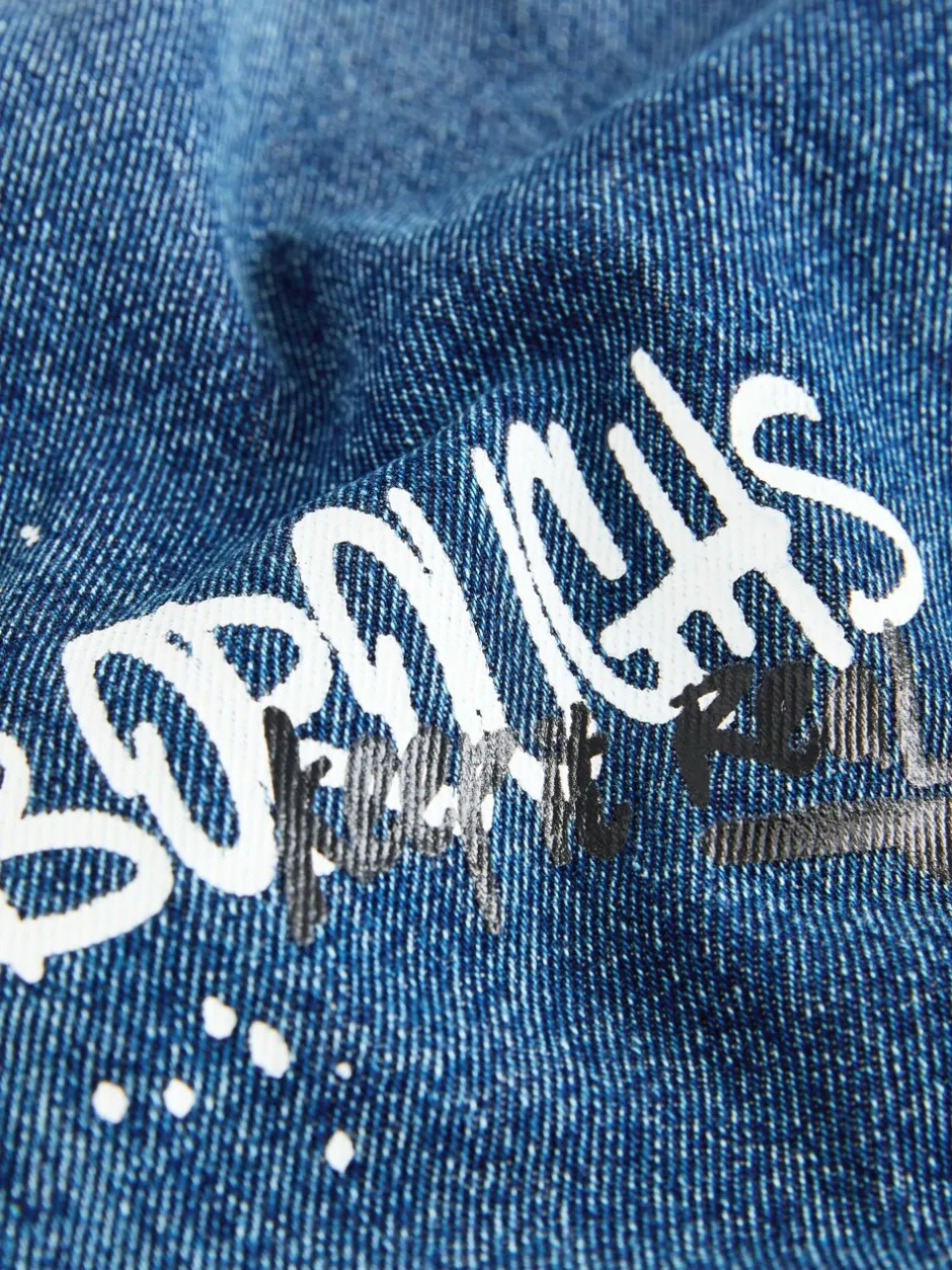 Jeans*Next Varsity all-over Print middenblauwe Denim - Authentieke jeans (3-16jr)