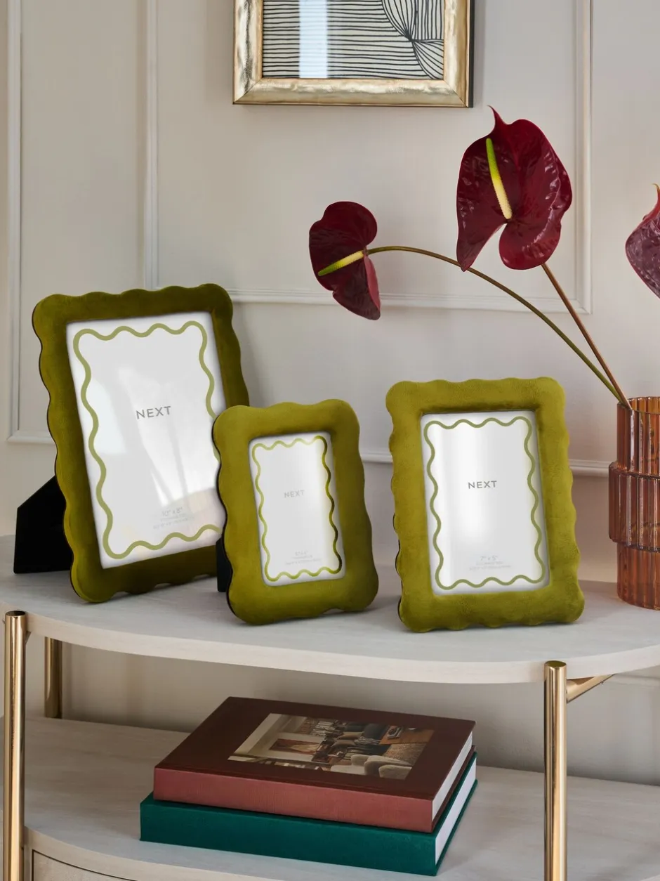 Fotolijsten*Next Velvet Wiggle Photo Frame Groen