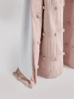 Gordijnen|Gordijnen*Next Verduisterende ringgordijnen met pompons Roze