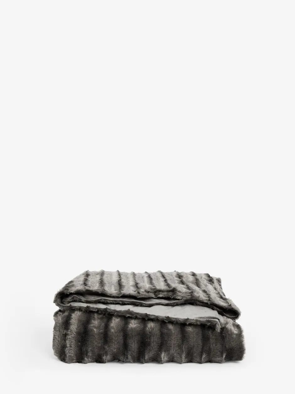 Kussentjes En Plaids|Kussentjes En Plaids*Next Verzwaarde deken Grijs imitatiebont