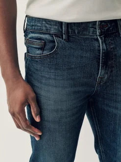 Jeans|Next Vintage blauw - Slim Fit - Authentieke stretch denim jeans