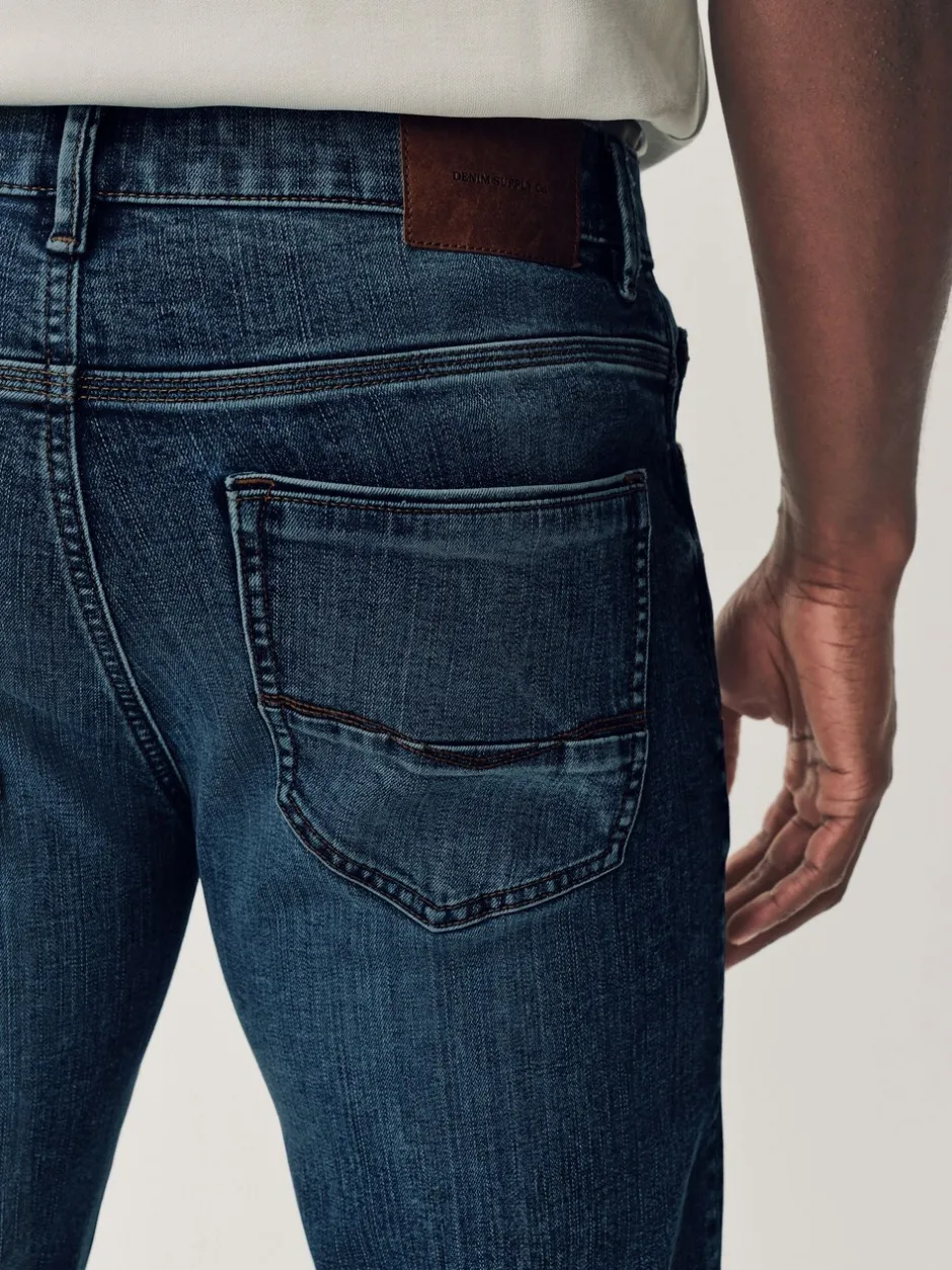 Jeans|Next Vintage blauw - Slim Fit - Authentieke stretch denim jeans