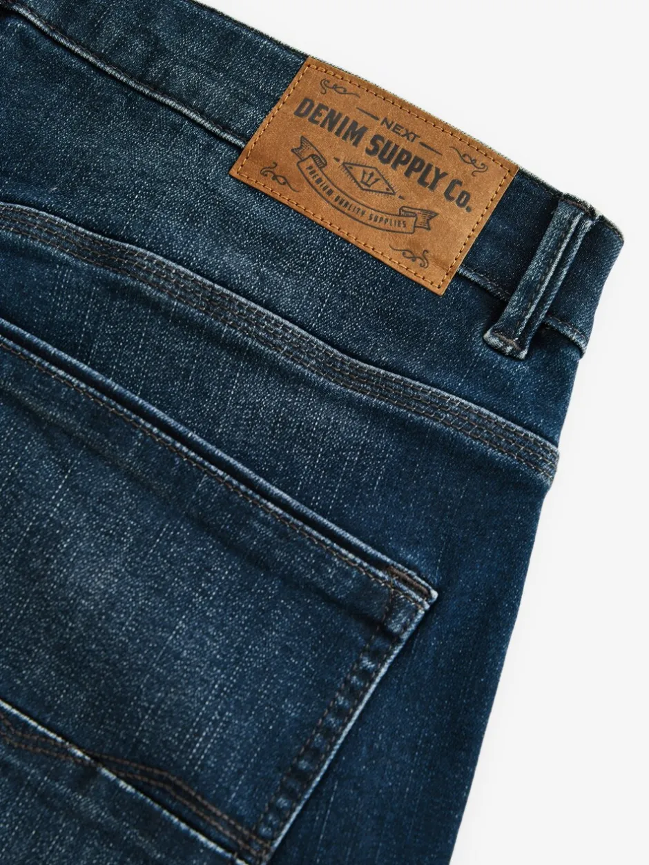 Jeans|Next Vintage blauw - Slim Fit - Authentieke stretch denim jeans