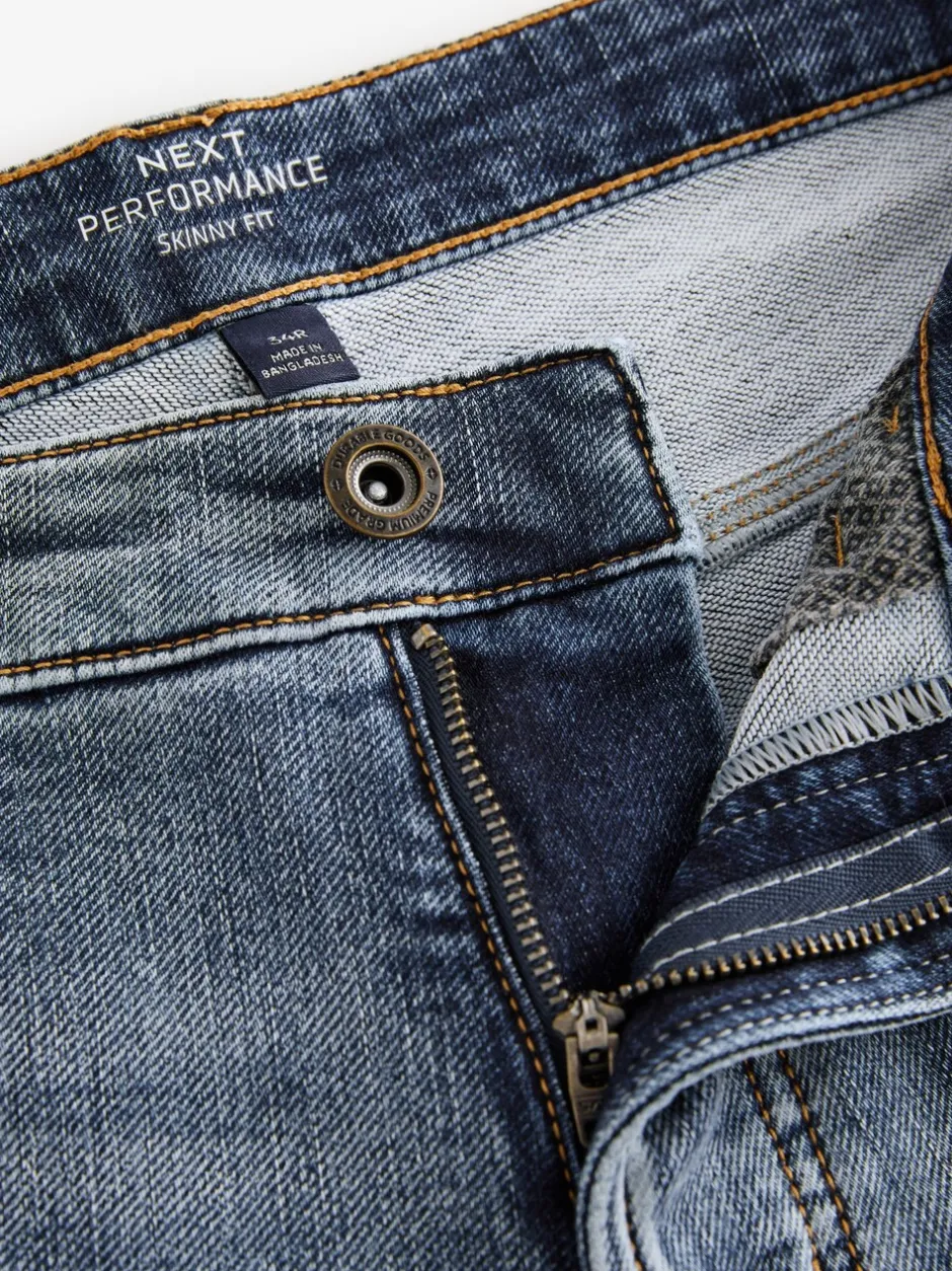Jeans*Next Vintage lichtblauw - Strakke Pasvorm - Comfortabele stretchjeans
