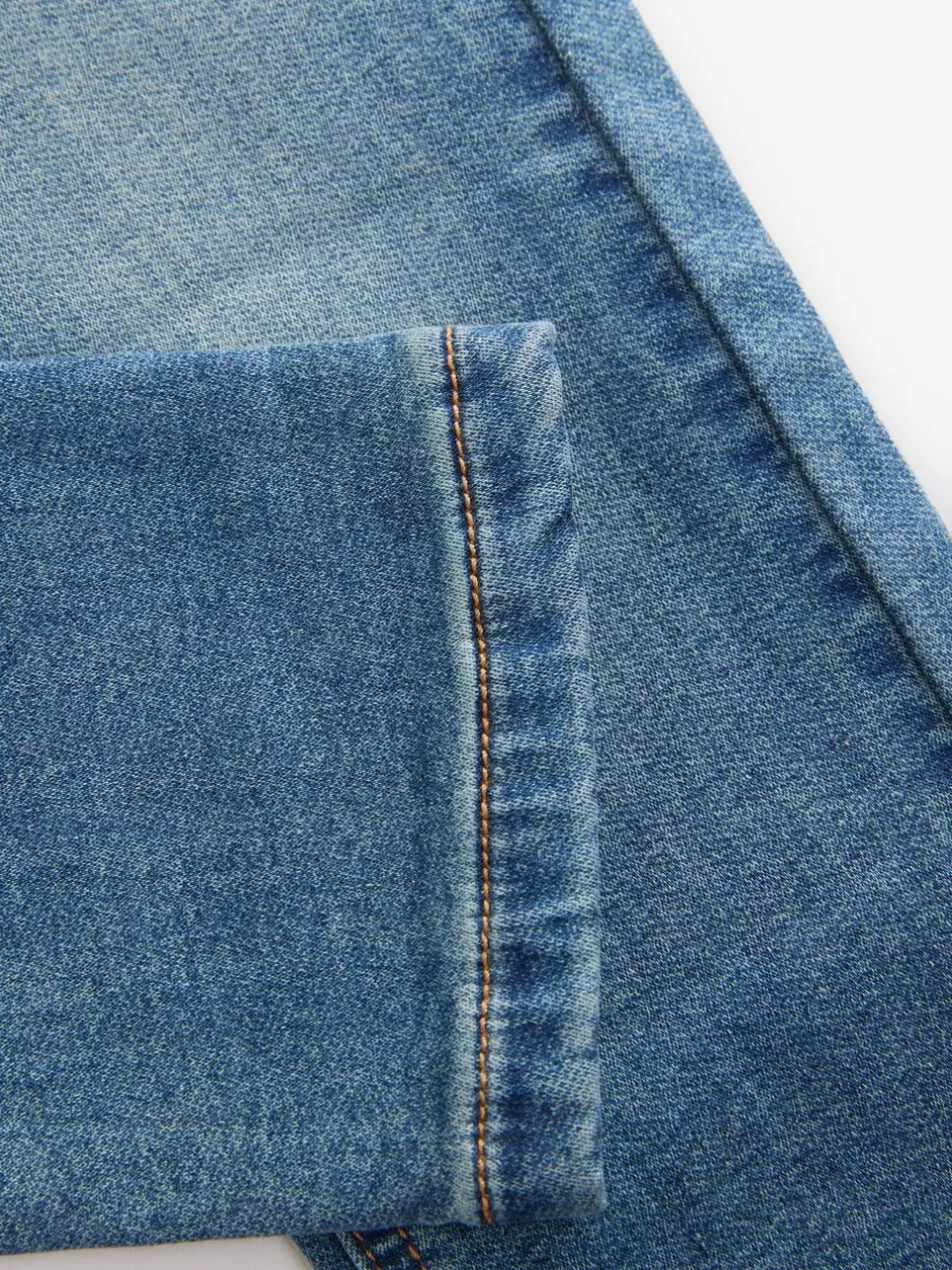 Jeans|Next - Jeans met stretch en elastische taille (3-16 jr) Vintage middenblauw