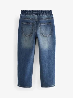 Jeans|Next - Jeans met stretch en elastische taille (3-16 jr) Vintage middenblauw