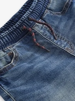 Jeans|Next - Jeans met stretch en elastische taille (3-16 jr) Vintage middenblauw