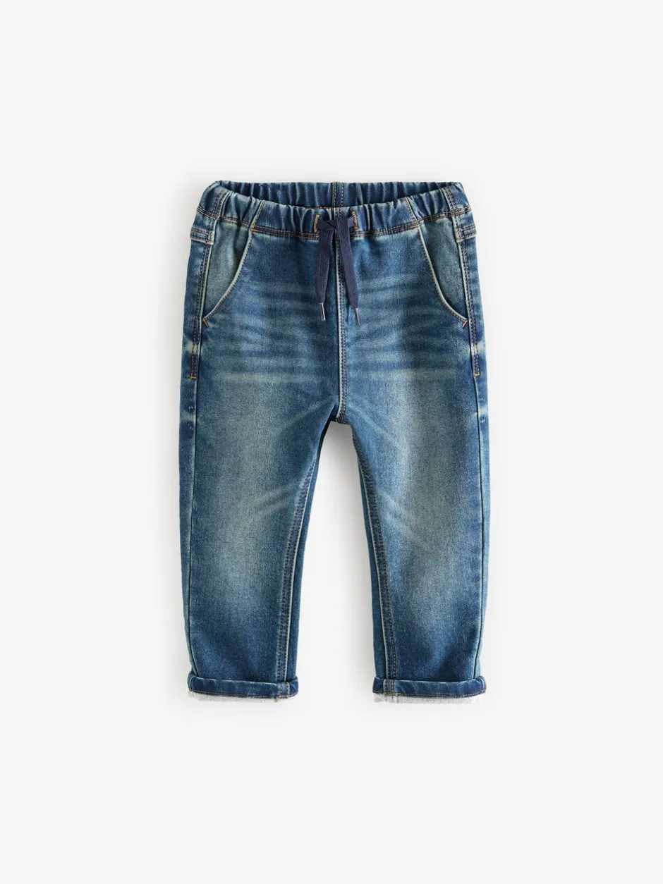 Jeans En Joggingbroeken|Jeans*Next - Superzachte jeans met stretch en elastische taille (3 mnd-7 jr) Vintage wassing