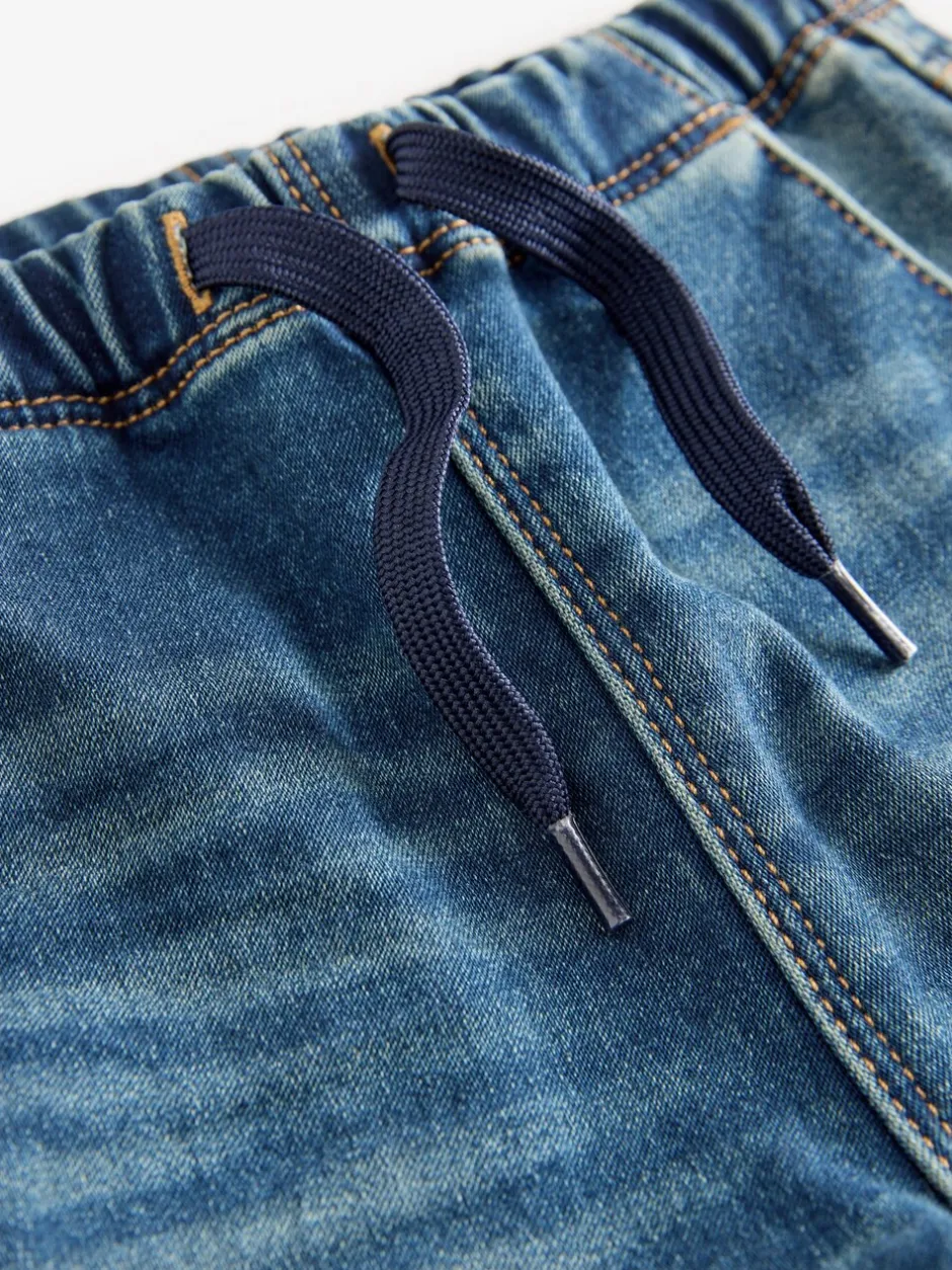 Jeans En Joggingbroeken|Jeans*Next - Superzachte jeans met stretch en elastische taille (3 mnd-7 jr) Vintage wassing