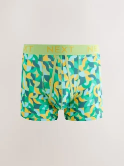 Ondergoed|Ondergoed|Next - 8 Boxershorts zonder plooi Vrolijk gekleurd geometrisch motief
