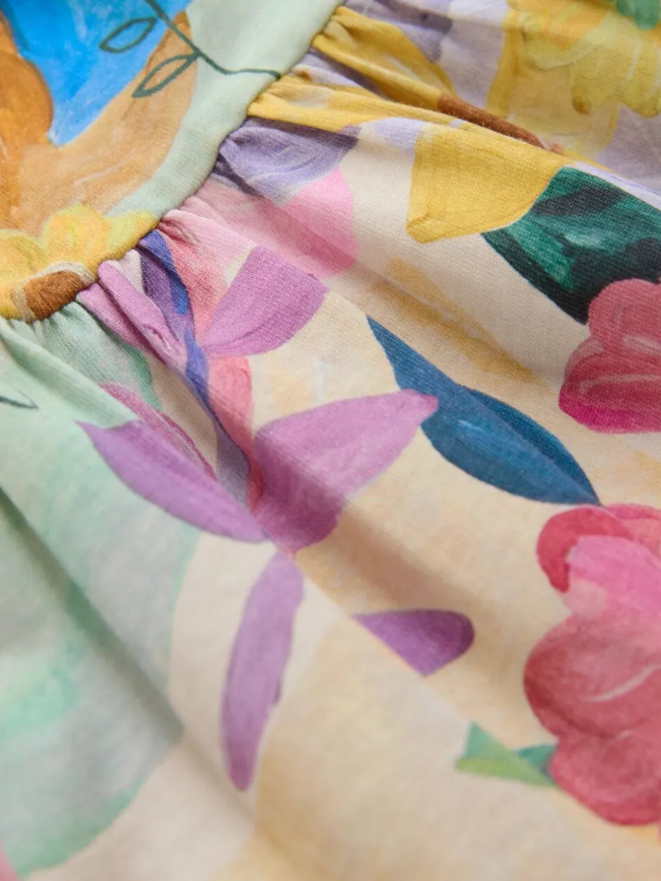 Jurken*Next - Jurk met lange mouwen en stroken (3mnd -7jr) Vrolijke bloemenprint