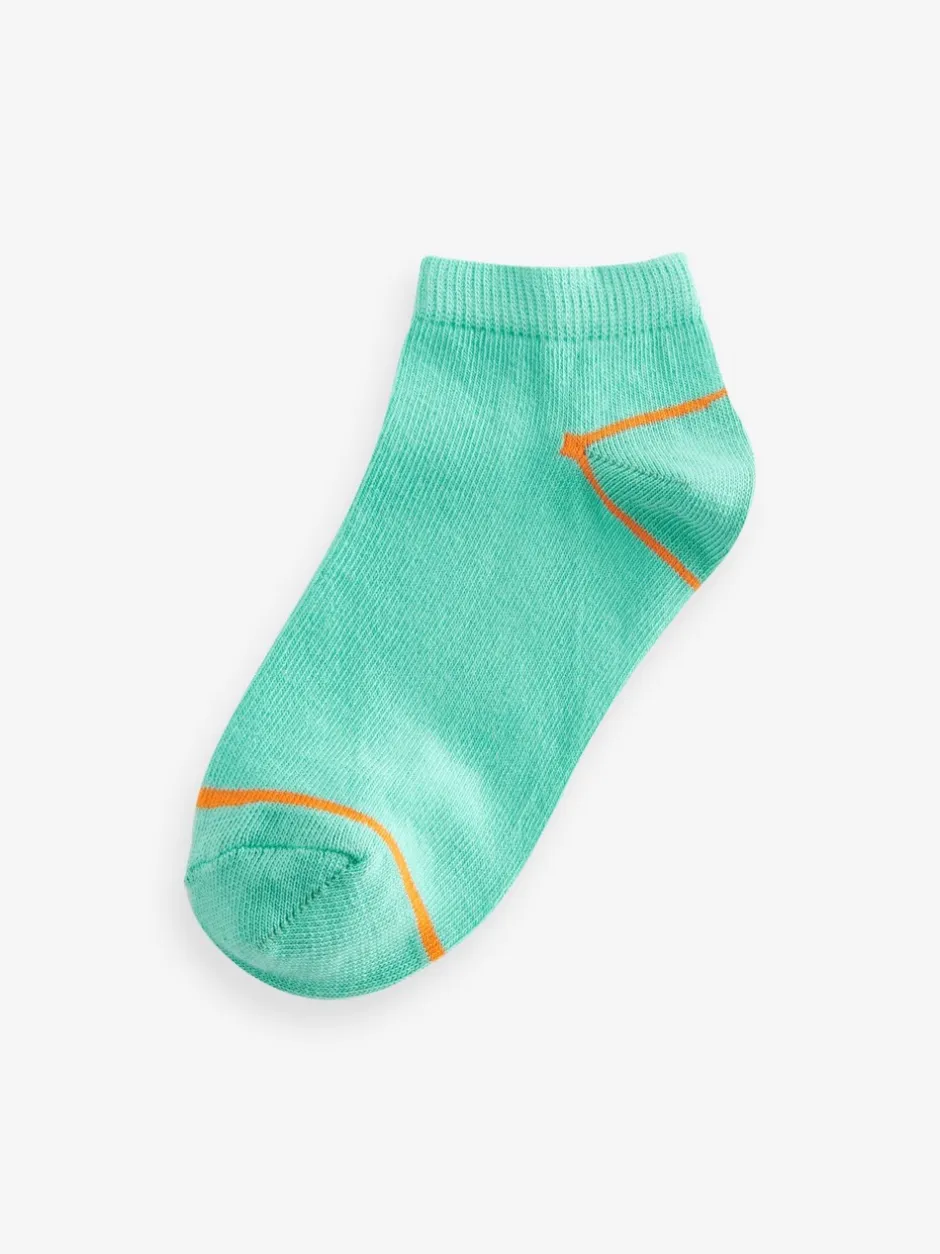 Sokken|Next Vrolijke regenboogkleuren - Verpakking van 7 paar sneakersokken met hoog aandeel katoen