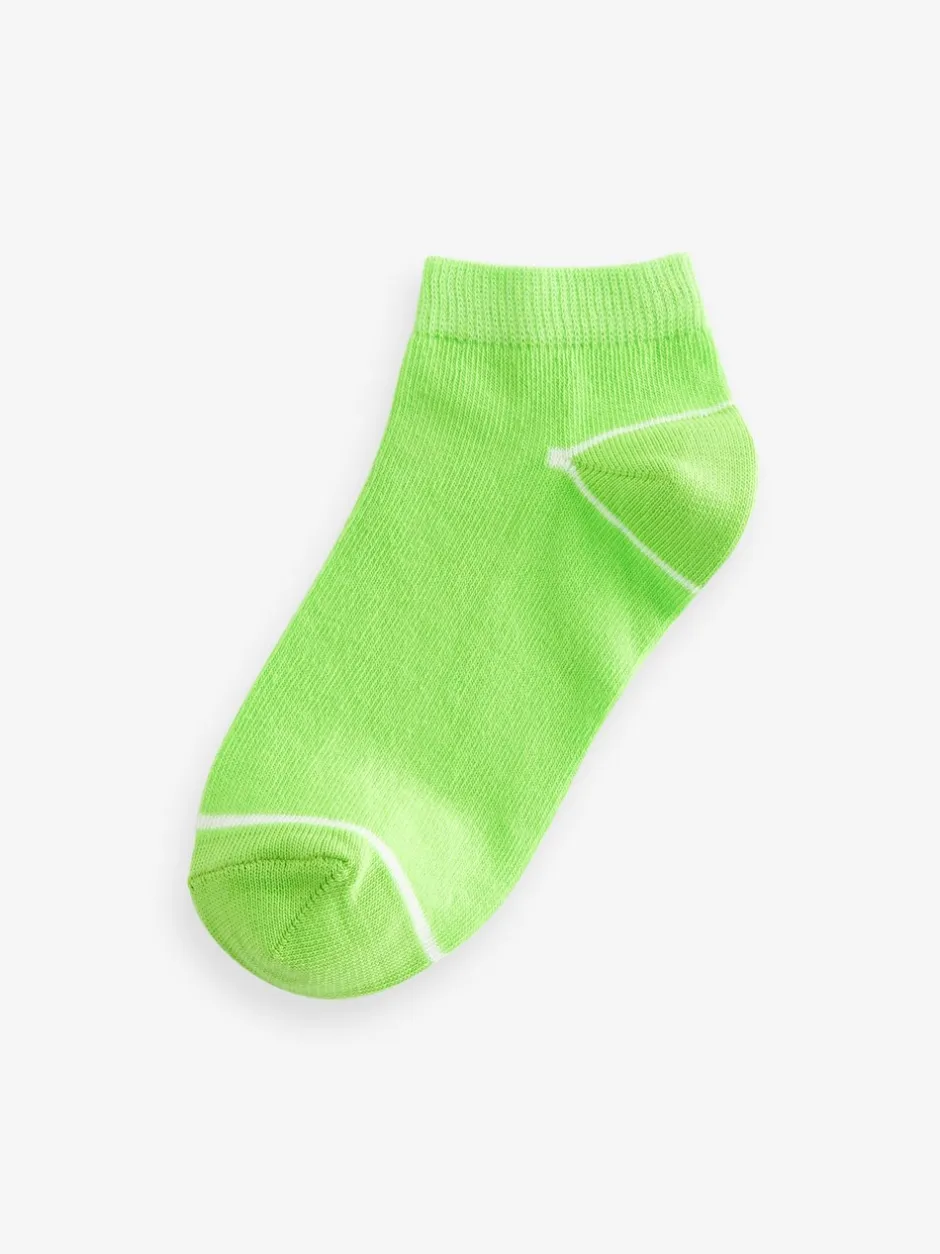 Sokken|Next Vrolijke regenboogkleuren - Verpakking van 7 paar sneakersokken met hoog aandeel katoen