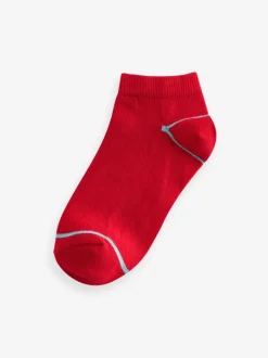 Sokken|Next Vrolijke regenboogkleuren - Verpakking van 7 paar sneakersokken met hoog aandeel katoen