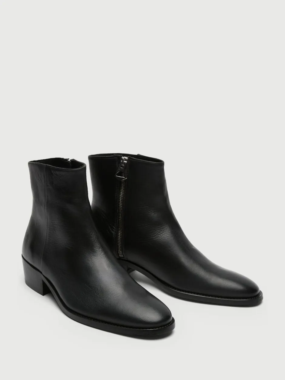 Boots|Walk London Leather Hoxton Zip Boots