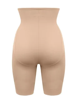 Shapewear*Miraclesuit - - Extra krachtig vormgevende short met hoge taille en lange pijpjes Warm beige