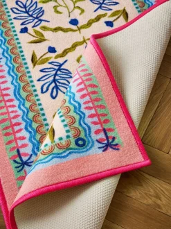 Vloerkleden En Lopers|Vloerkleden En Lopers|Next Wasbare loper met heldere bloemenprint