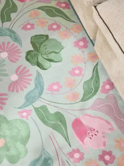 Vloerkleden En Lopers|Vloerkleden En Lopers|Next Washable Bettie Floral Print Rug