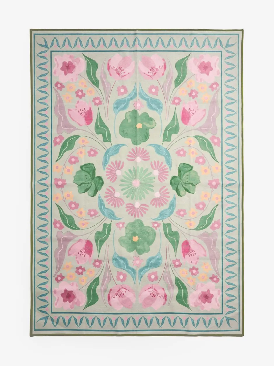 Vloerkleden En Lopers|Vloerkleden En Lopers|Next Washable Bettie Floral Print Rug