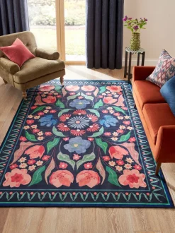 Vloerkleden En Lopers|Vloerkleden En Lopers|Next Washable Bettie vloerkleed met bloemenprint
