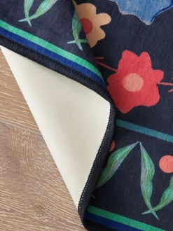 Vloerkleden En Lopers|Vloerkleden En Lopers|Next Washable Bettie vloerkleed met bloemenprint